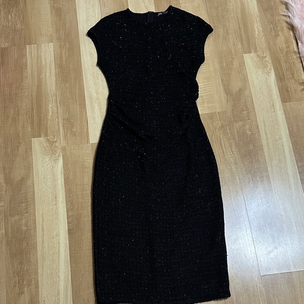 Zara Black Midi Dress